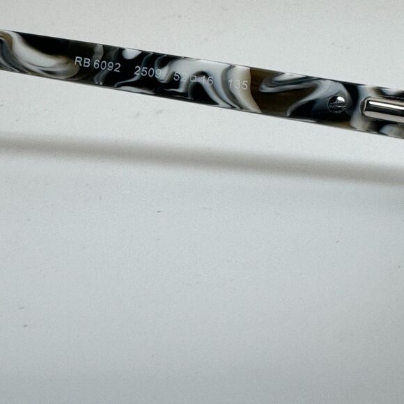 Ray-Ban RB6092 2509 Eyeglasses Full Rim Black Rectangular Frames 52-16-135 14975 - Picture 5 of 7